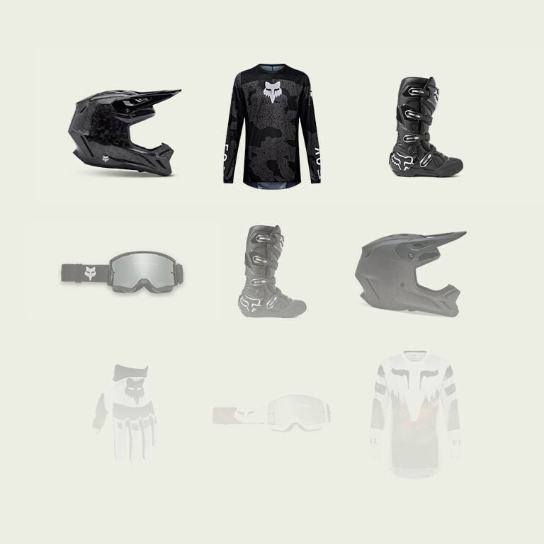 A grid of products
